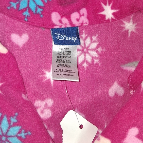 New Disney Bambi Snow Bunny Fleecd Pajamas Set Long Sleeve Button Up Shirt Pants - Picture 3 of 9